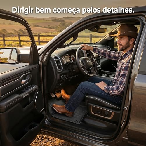 Tapete Borracha para Rampage 2024 2025 2026 Bandeja Bordas Elevadas Impermeável