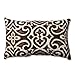 Pillow Perfect Damask Rectangular Throw Pillow, Brown/Beige