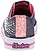 Skechers Kids Twinkle Toes Chit Chat Light-Up Lace-Up Sneaker,Denim/Hot Pink,11 M US Little Kid