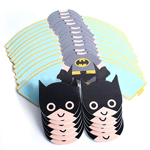 24pcs Lot Batman Cake Toppers Party Cupcake Decoration Party Gifts