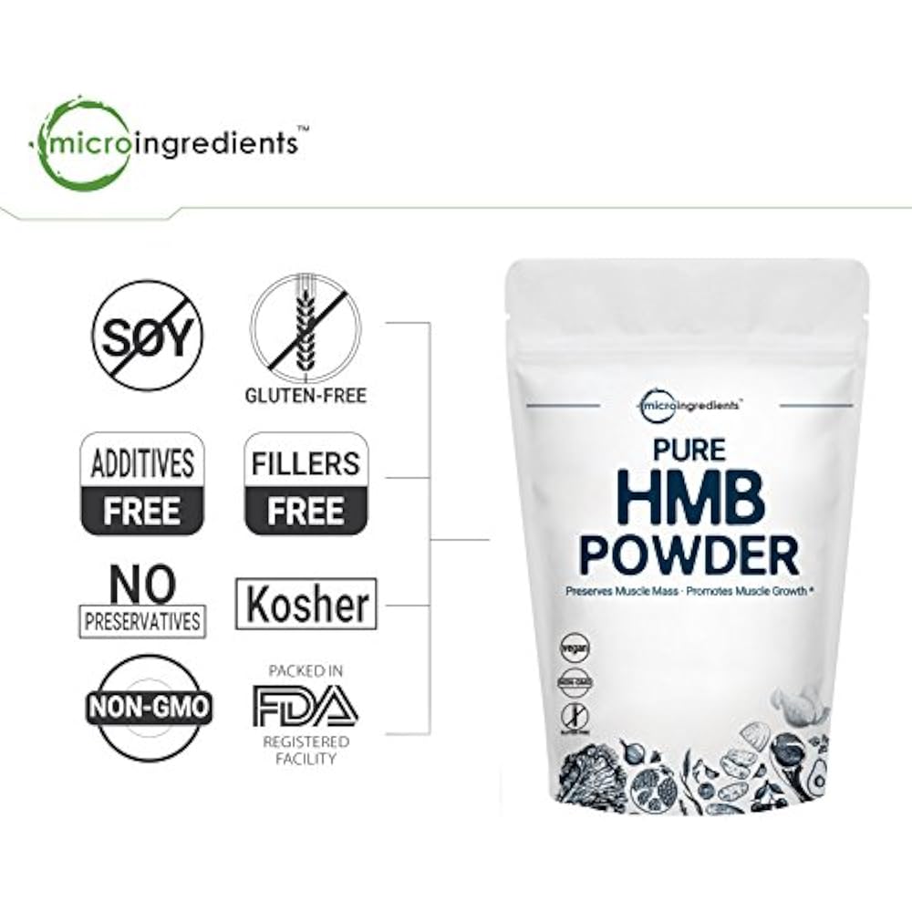 Pure HMB Powder, 250 Grams, Powerfully Supports Muscle Stamina