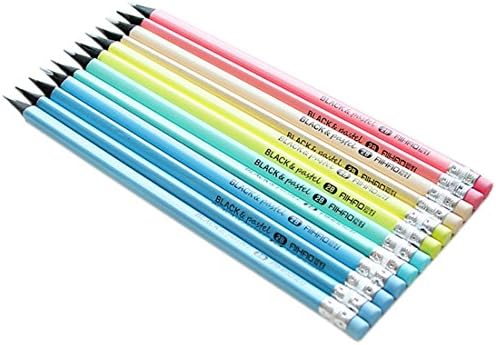 lotusflowert Wooden Pencil Writing Pencils Painting Pencil, # 2B, Cute Suya Series Drawing Pencil, 12 PCS (90109)