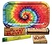 Bundle - 5 Items - RAW King Size Supreme, 110 Roller and Pre-Rolled Tips with Rolling Paper Depot Rolling Tray and Kewl Tube (Tie Dye)