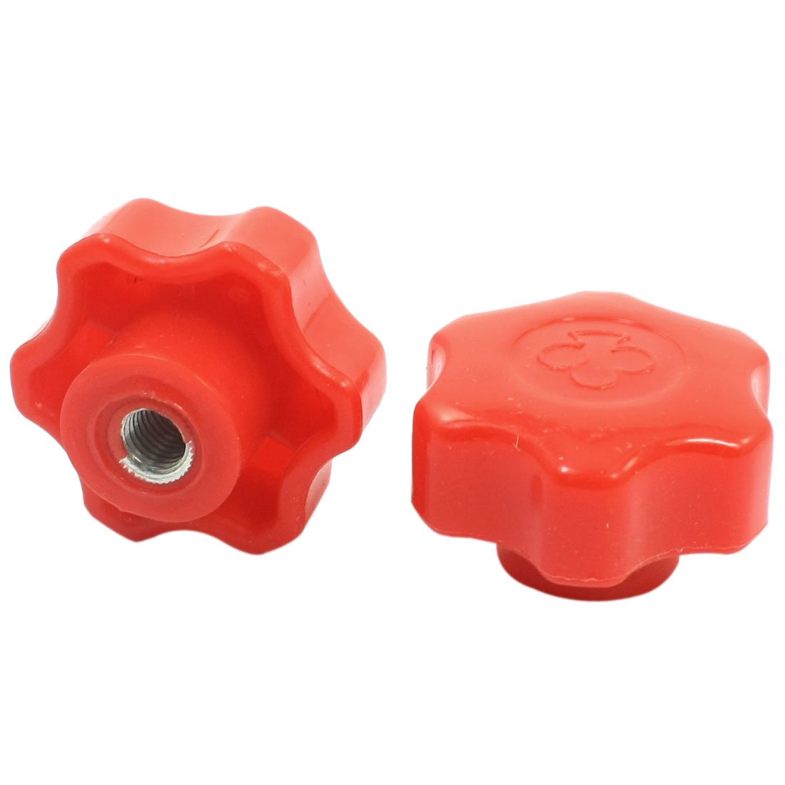 Sourcingmap Electric Machine M10 Female Thread 50mm Dia Clamping Hex Knob 2pcs