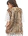 Tanming Women's Fashion Autumn And Winter Warm Short Faux Fur Vests (Large, Grey)