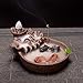 Mangetal Incense Burner, Backflow Incense Burner Backflow Incense Holder Porcelain Cone Incense Holder Incense Stick Holder with 10 Free Cones Home Decoration Handicraft Gift