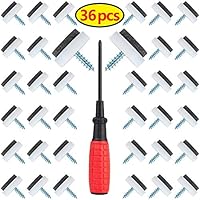 Howithme 36 Pack Nail-On Felt Pads for Wood Furniture, 20mm Heavy Duty Spiral Nail on Round Felt Pads, Screw Furniture Leg Pads, with a Screwdriver