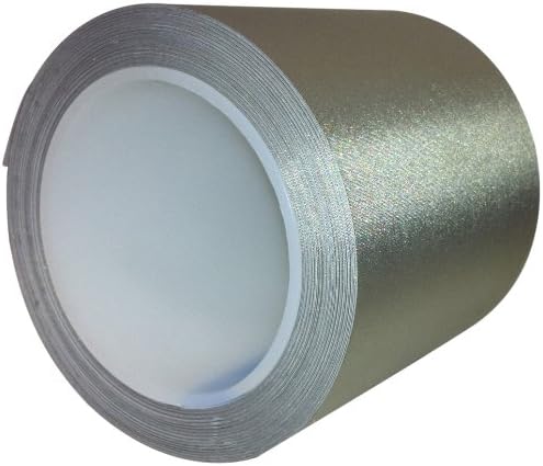Polymer Science Metallized Fabric EMI Shielding Tape, 1/2" Width x 50' Long (Pack of 1)