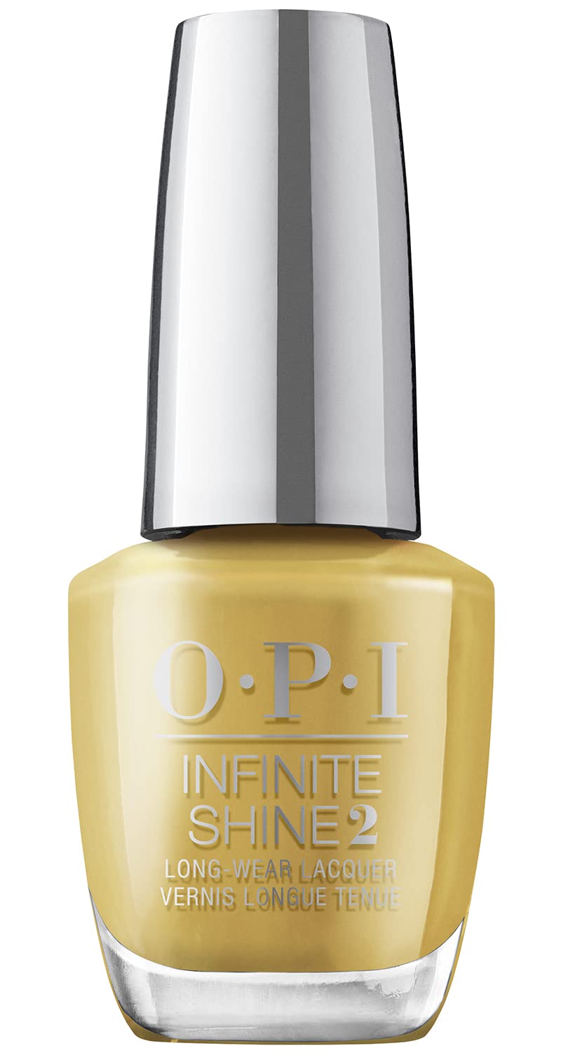 OPI Nail Polish, Infinite Shine Long-Wear System, 2nd Step, Gel-Like Nail Varnish with no UV lamp needed, Ochre to the Moon 15ml