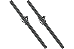 Aiweiwa Height Adjustable 35mm Speaker Pole Mount for Subwoofer Extend to 36"- 44" - Heavy-Duty Speaker Poles for Subwoofers Fits 35mm Mounting Holes Subwoofer Pole Mount Up to 121LBS, 2 Pack