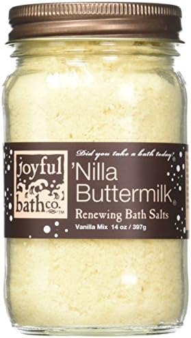 Joyful Bath Nilla Buttermilk Renewing Bath Salts, Vanilla, 14 Ounce