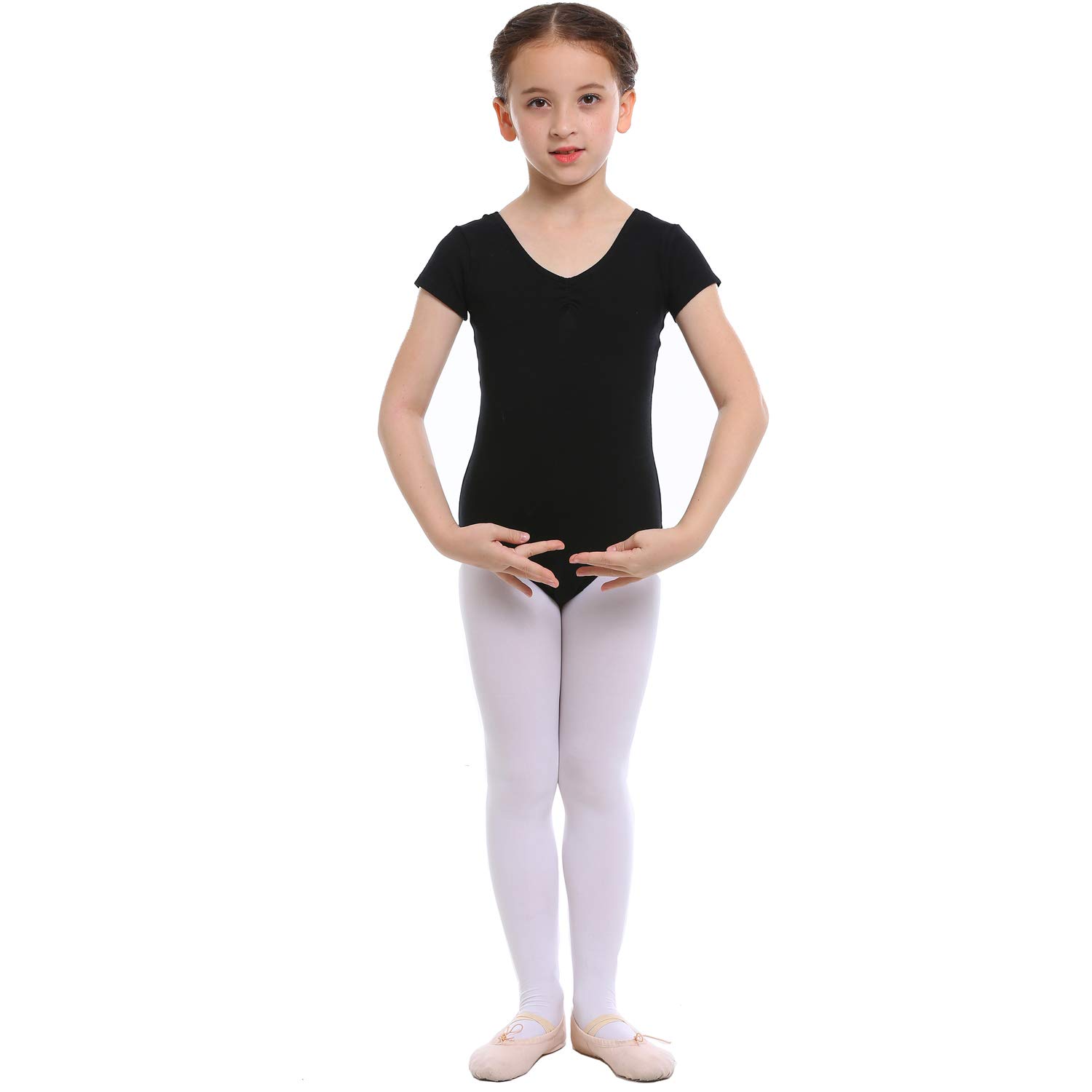 Koolen Ballet Leotards for Girls, Girls Short Sleeve Leotard, Leotard for Dance, Gymnastics