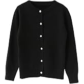 SMILING PINKER Girls Cardigan Sweater School Uniforms Button Long Sleeve Knit Tops