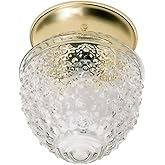 NUVO SF77/125 One Light Ceiling Flush Mount, Brass-Polished/Cast
