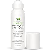 Isabella's Clearly FRESH Natural Magnesium Roll On Deodorant | 24 hour Mineral Protection for Sensitive Skin with Aloe Vera | Without Aluminum, Parabens, Alcohol or Baking Soda (Geranium Sage)