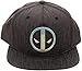 Marvel Deadpool Logo Adult Sized Iridescent Weld Woven Snapback Hat Grey