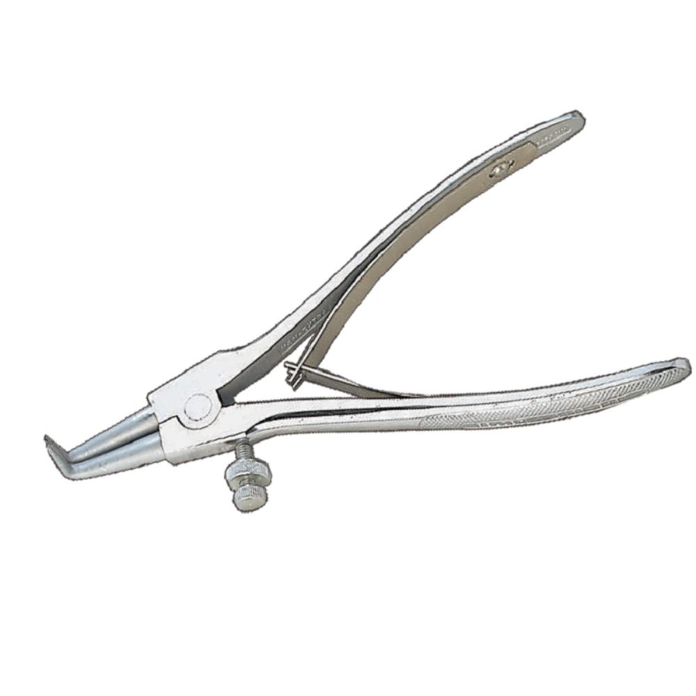 Bahco 2466 B40 External Circlip Pliers with 90 Degree Offset Jaws, Silver, 190 mm