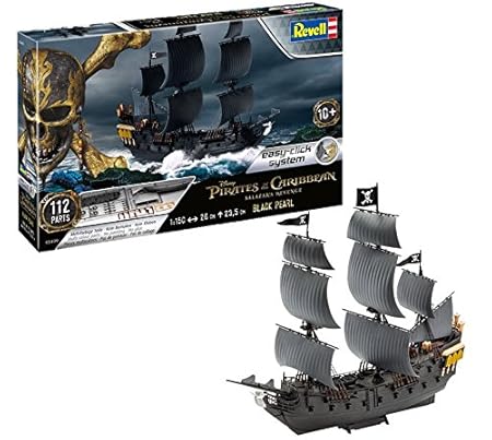 Revell easy click, 05499 BLACK PEARL, Modellbausatz, Maßstab 1:150, 26cm