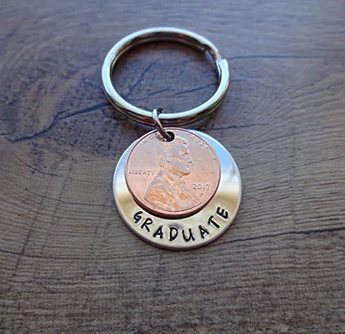 Graduate 2017 Keychain - Graduation Gift with Penny