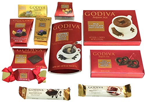 Godiva Chocolatier Gift Basket -Chocolate Assortment For 2019 Christmas Holiday Season-Gift Box-Keepsake Tin-Gift Basket-Corporate Gift Box,Birthday, Sympathy, Get Well - LA Signature - Thumbnail 3