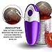 Chef's Star Smooth Edge Automatic Electric Can Opener (Purple) 4 AA batteries are included