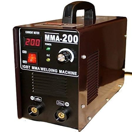 SCHWEIßGERÄT IGBT MMA 200 INVERTER MMA LIFT-ZÜNDUNG INVERTER AMPERE inkl. Schweißschild