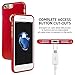 GOOSPERY i-Jelly for Apple iPhone 7 Plus Case (2016) Slim Thin Rubber Case (Metallic Red) IP7P-IJEL-RED