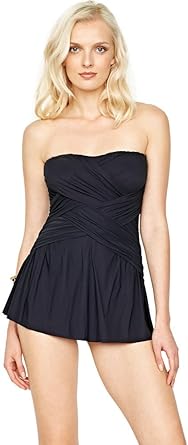 plus size bandeau swimdress