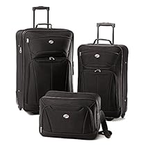 American Tourister Luggage Fieldbrook II 3 Piece Set, Black,