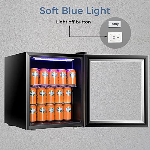 Advanics Auto Defrost Beverage Cooler Refrigerator, 60 Can Mini Drink