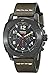 Fossil Men's FS5000 Modern Machine Chronograph Leather Watch - Olive