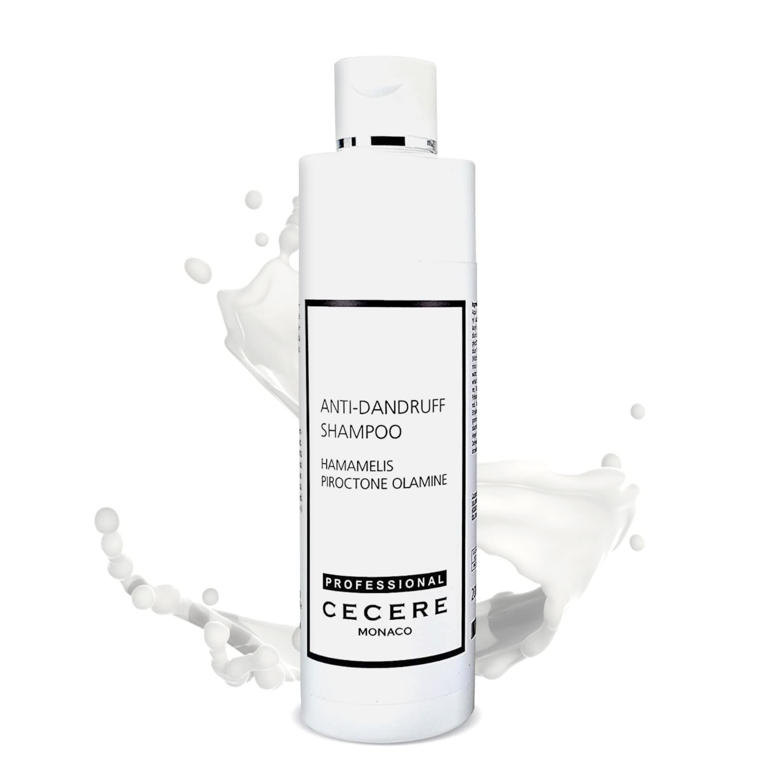 Cecere Laboratories- (250ml/8.45fl.oz) Anti-Dandruff Shampoo for Scalp Treatment Contain Piroctone Olamine to Regulates Sebum Secretion and Rebalances the Flora Scalp (Pack of 1)