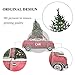 4TH Emotion Christmas Tree and Red Car Throw Pillow Cover Home Decorative Cushion Case 18 x 18 Inch Cotton Linen for Sofa(Vintage Truck)