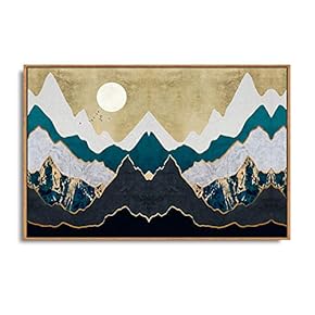 SIGNFORD Framed Canvas Home Artwork Decoration Abstract Mountain...