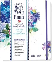 2017 Hydrangeas Mom's Weekly Planner (18-Month Family Calendar)