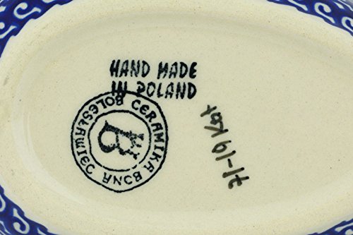 Polish Pottery Spoon Rest 5-inch Spring Flowers