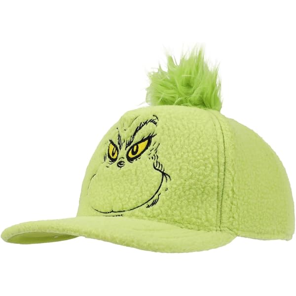 Amazon.com: Dr. Seuss Grinch Faux Fur Bucket Hat  display picture 1
