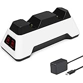 Controller Charger Station for PS5 Dualsense Controllers - PS5 Controller Dock with LED Light - Upgrade Accessory with Fast Charging AC Adapter