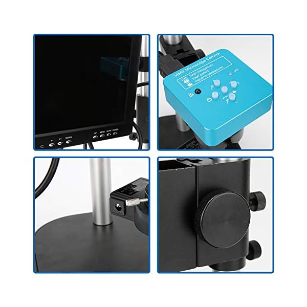 Gcgg Industry-Mikroskop 34MP HD USB-Digital-Industrie-Video-Mikroskop-Kamera-Monitor-Set 100-240V – Bild 7