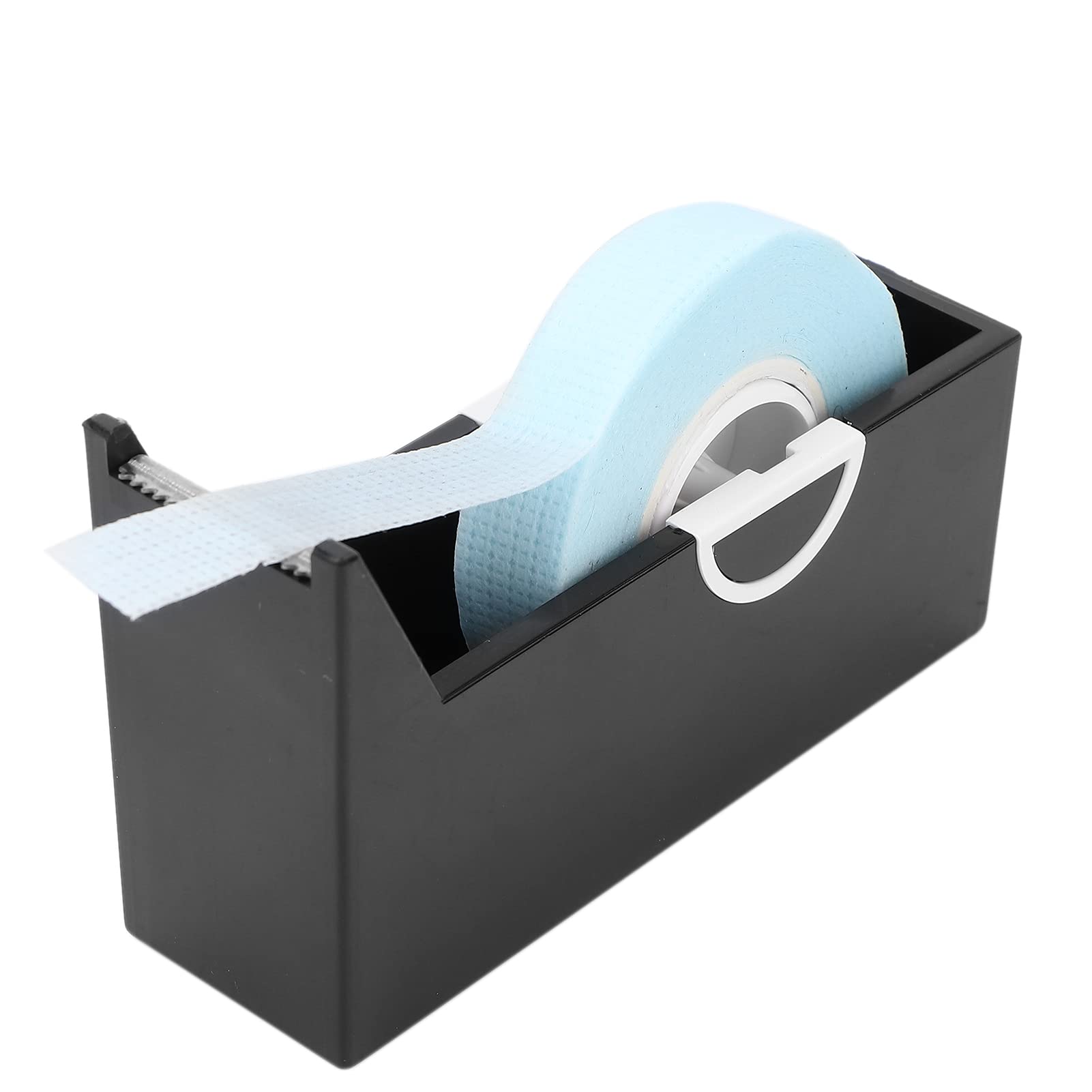 Yinhing Professional Eyelash Extension Tape Dispenser Holder, Portable Office Desktop Tape Cutter, Black