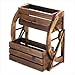 Zings & Thingz 57070008 Water Mill Planter, Brown