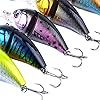6pcslot-Jointed-Fishing-Lures-Swimbait-Crank-Bait-Hooks-Crankbaits-Tackle-85cm14g