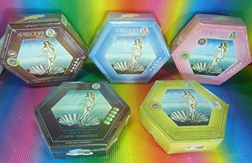Cyprus Paphos Geroskipou Aphrodite Delights Ouzo,Rose,Carob,Chocolate,bergamot, 5 Packs x 325g ,Famous ,Traditional Finest Quality , Fresh ,