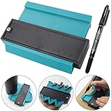 Master Outline Gauge Contour Gauge Duplicator 5 Inch Shape Duplicator General Tools,Shaping Measure Ruler, Woodworking Shape Tracing Template, Craft Profile Jig Guide,Super Smart Tools