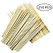 Sinen 6 Inch 250 pcs Sturdy Natural Bamboo Skewers for Shish Kabob, Grill, Appetizer, Fruit, Corn, Chocolate Fountain