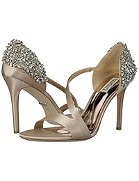 Badgley Mischka Pauline - Sandalias de tacón para mujer, Beige, 8