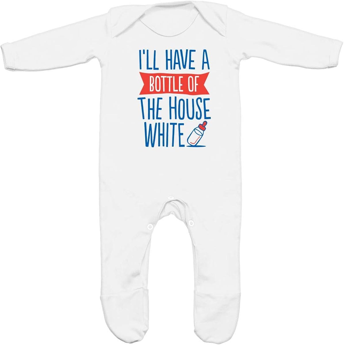 baby boy white romper suit