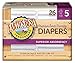 Earth's Best TenderCare Chlorine-Free Disposable Baby Diapers, Size 5 (27+ lbs), 26 Count (Pack of 4)