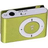 Green Colors Portable Metal Mini Clip Sport Mp3 Player No Memory Card Music Player with Tf Slot Nice Processing Portable Audio and Video