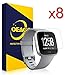 [8-Pack] OEAGO Fitbit Versa Screen Protector, Full Coverage Screen Protector for Fitbit Versa Smartwatch HD Clear, Easy Install, Anti-Bubble Film -Lifetime Replacements Warranty Accessories